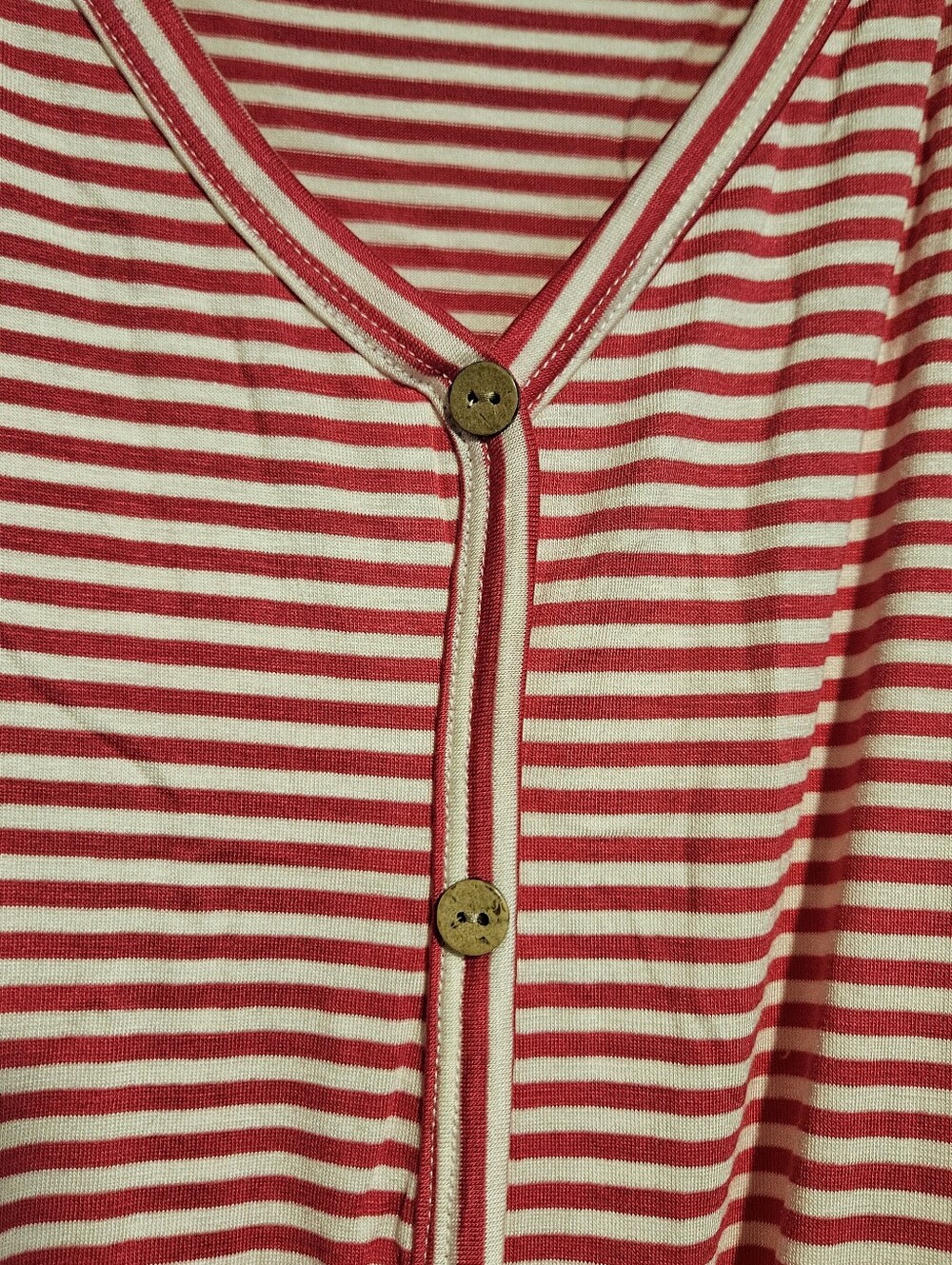 e.Luna Cold-Shoulder Tie Hem Striped Top in Five Colors Size 3X - Picture 4 of 14